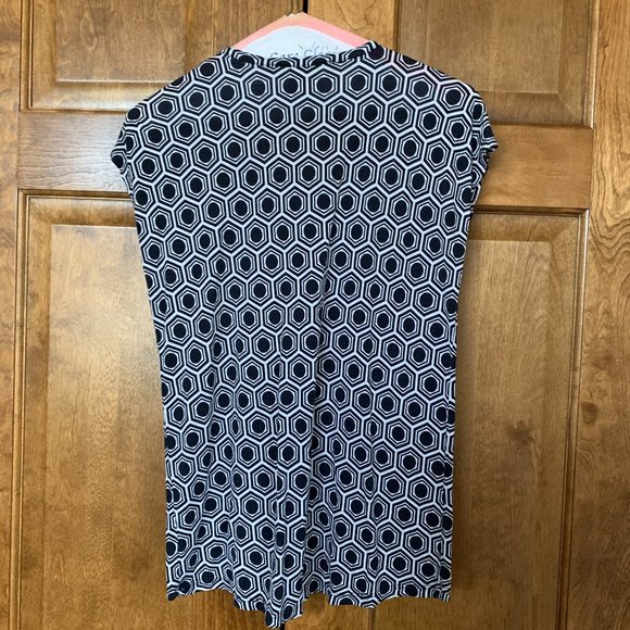 MICHAEL Michael Kors Navy Blue Print Shirt - Size XS - Picture 2 of 2